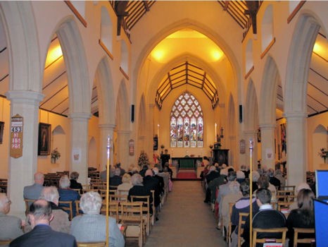 Interior and Congregation of ChristChurch